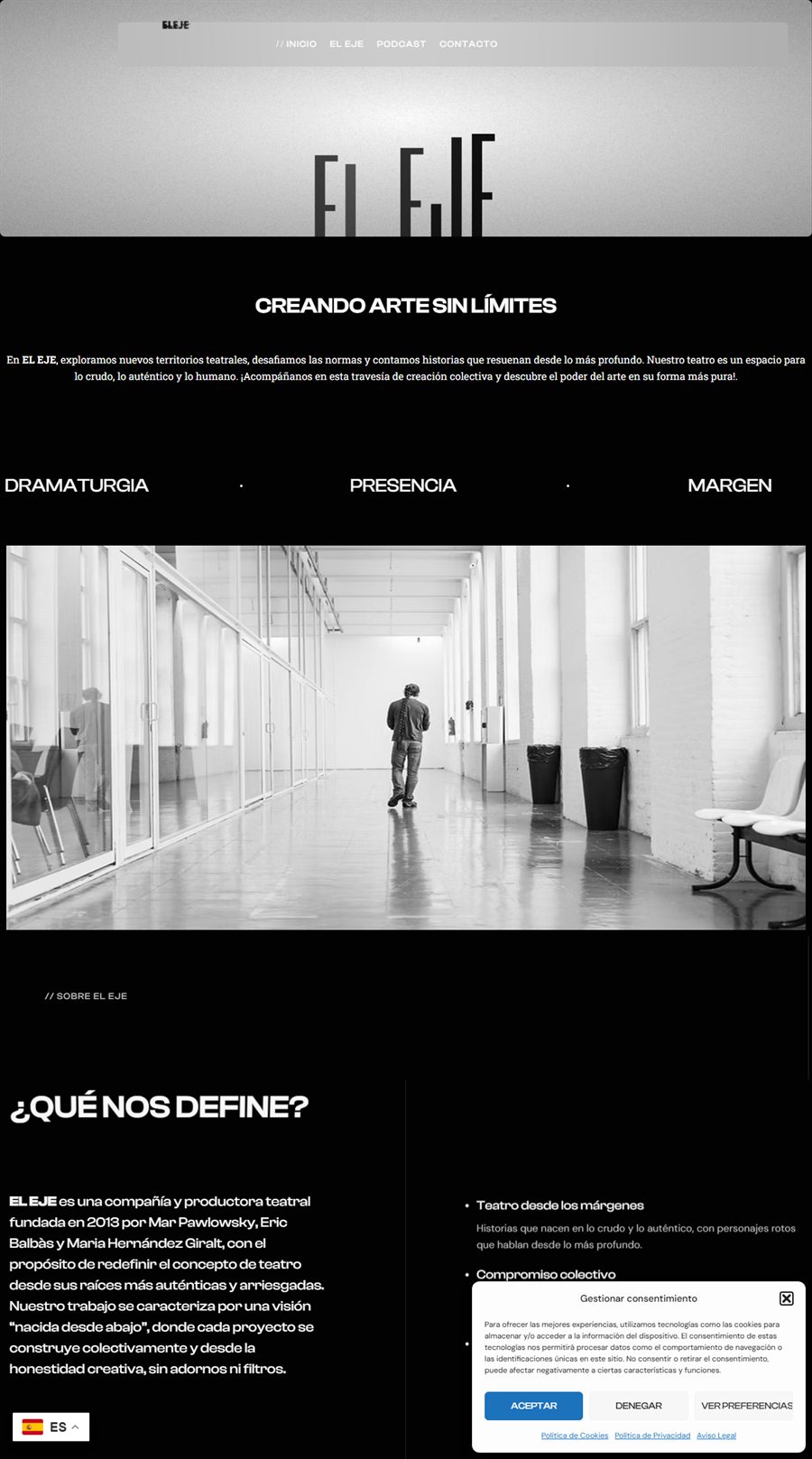 Diseño web del estudio El Eje